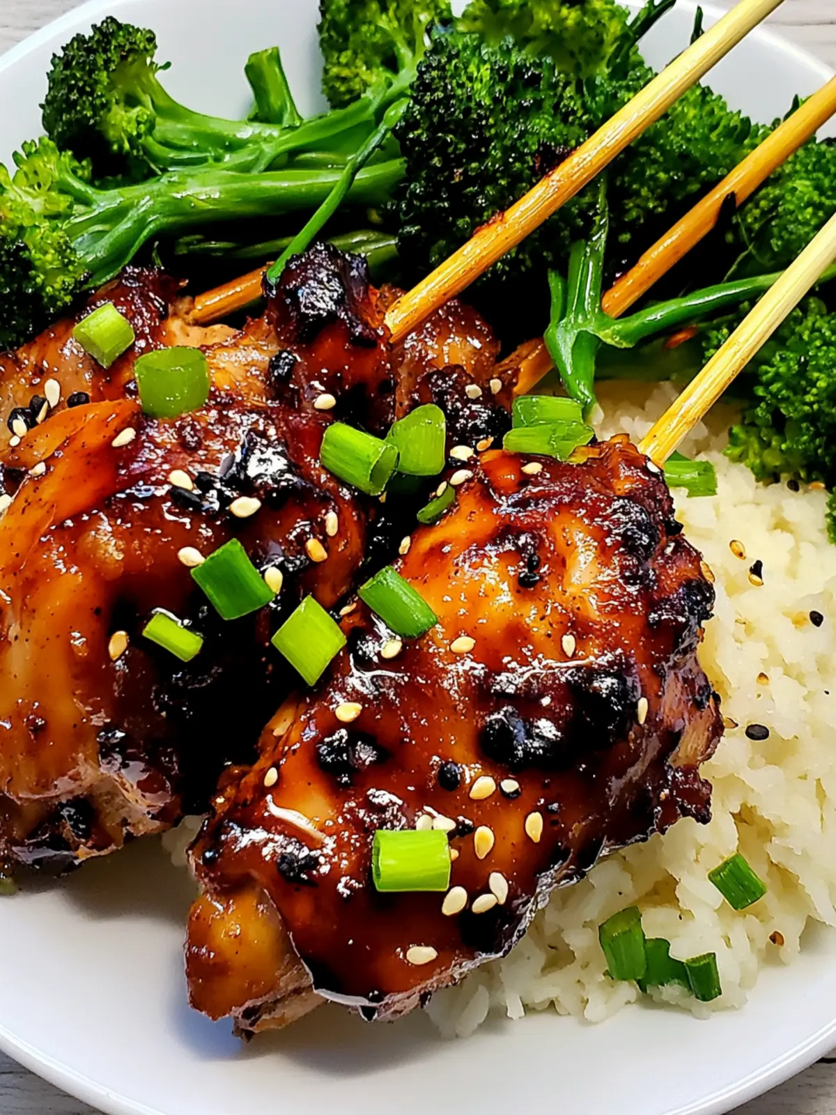Sticky Ginger Teriyaki Chicken Lollipops