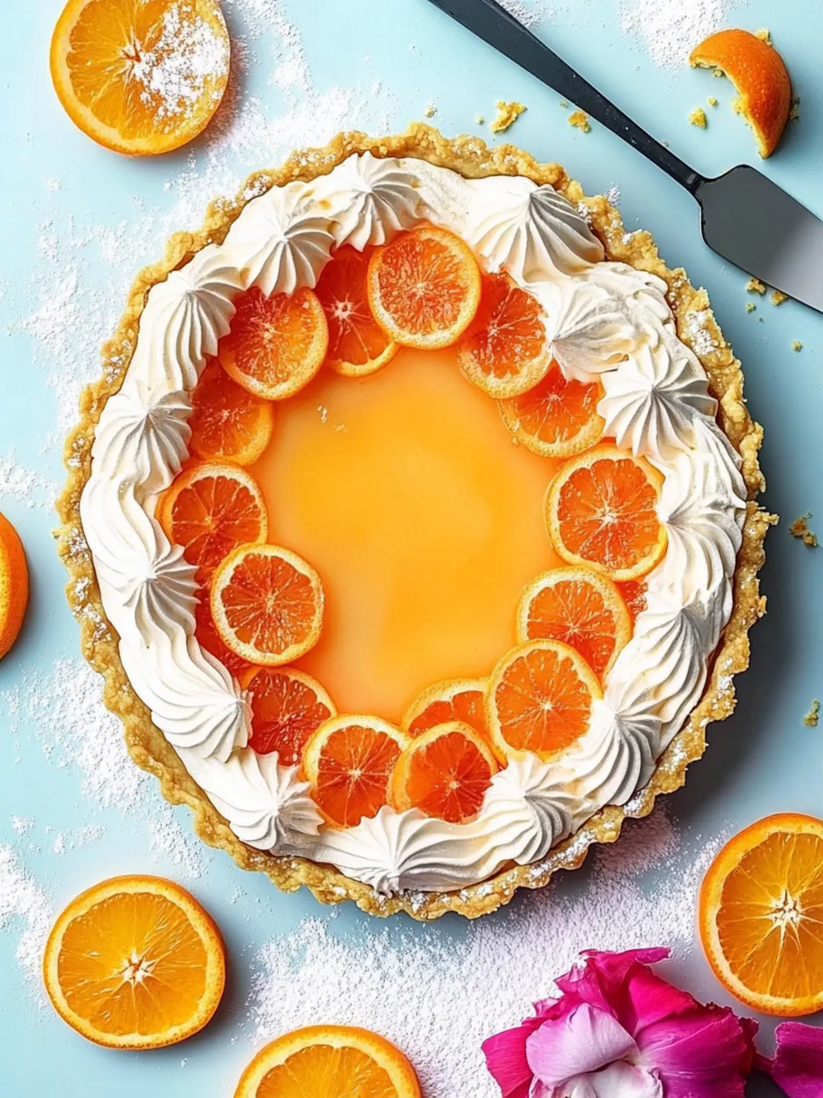 Cara Cara Orange Meringue Tart