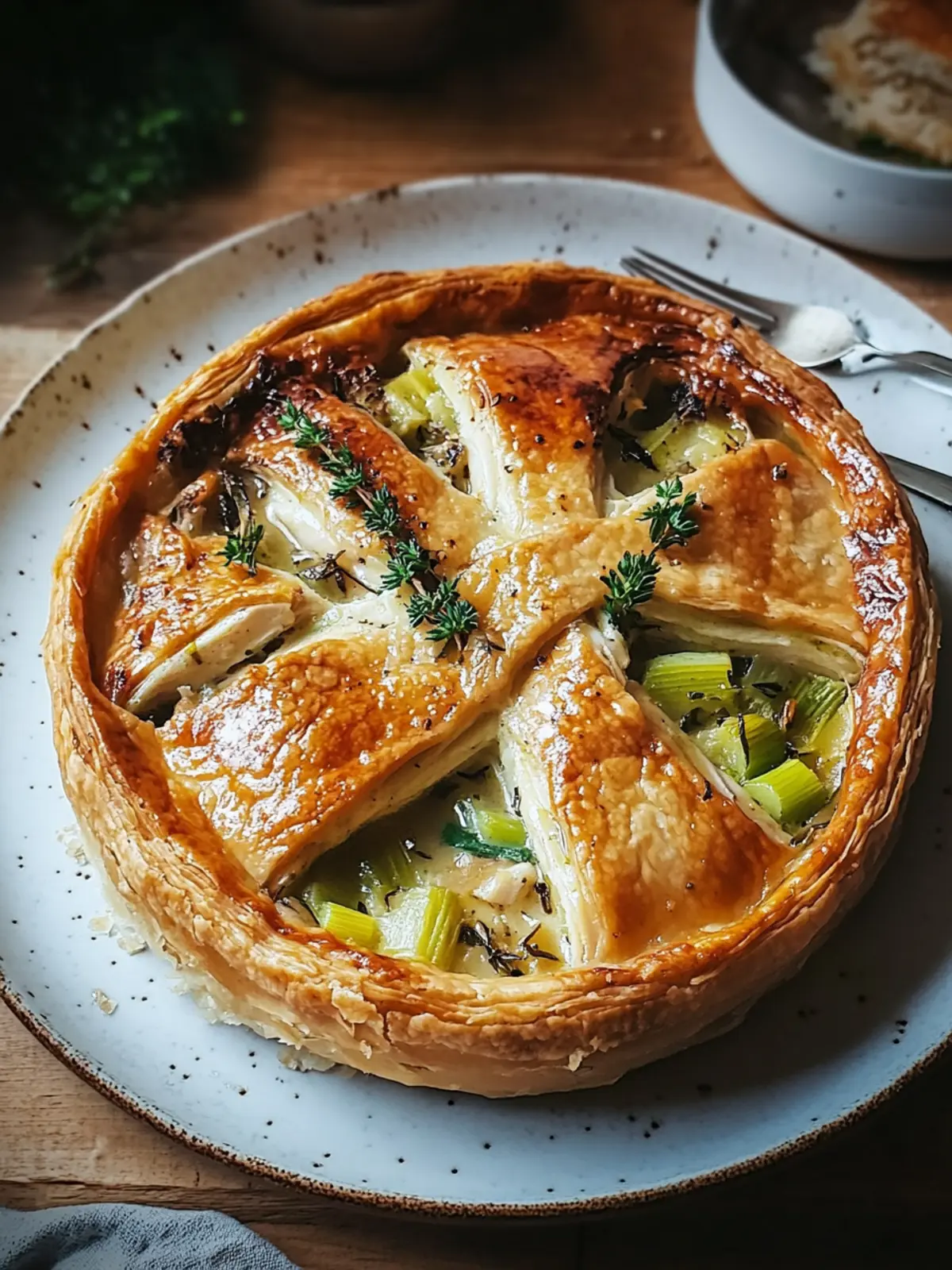 Roast Chicken & Leek Pie