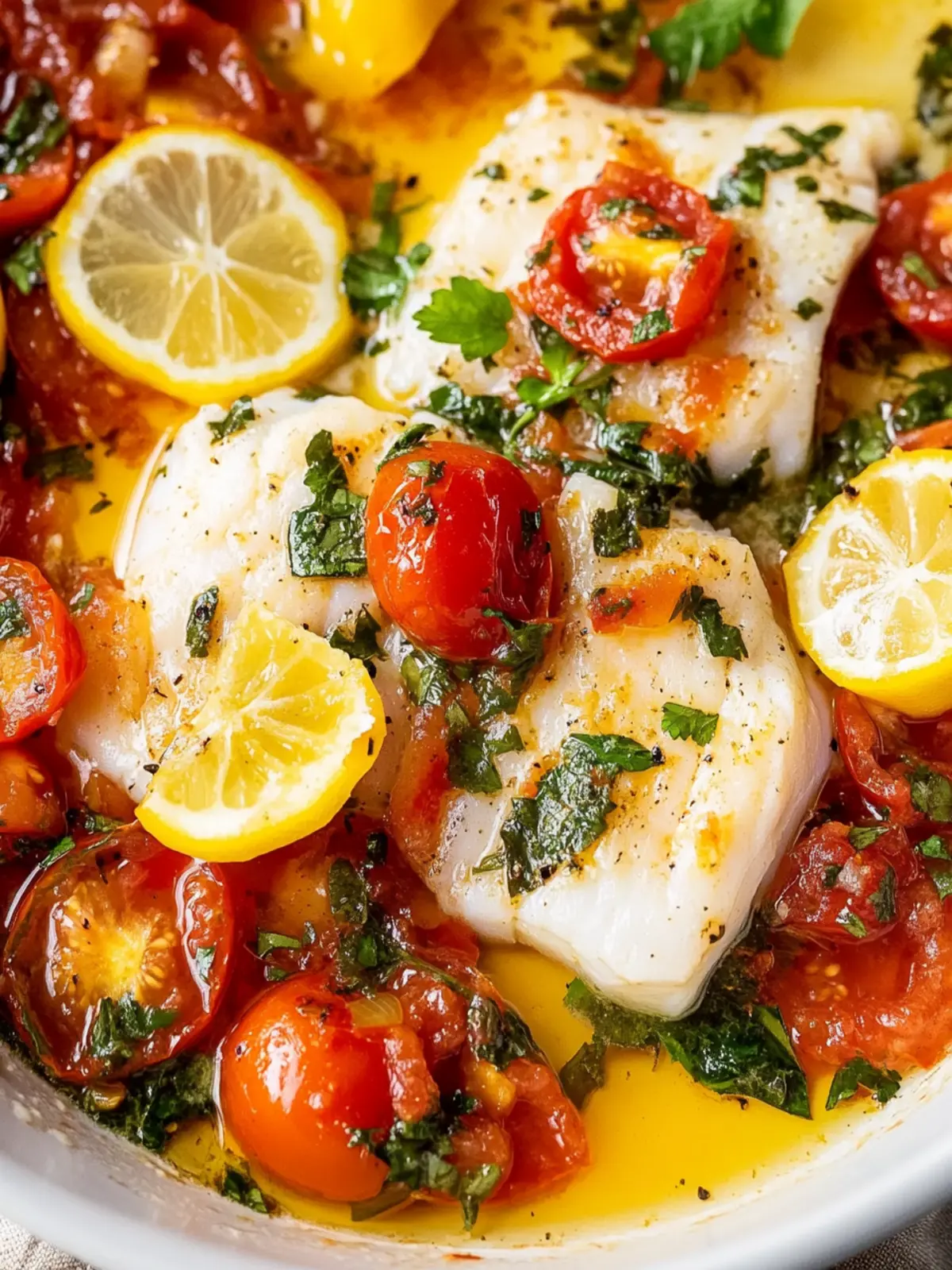 Tomato Poached Cod