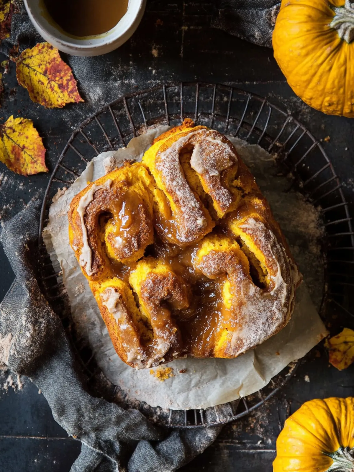 Pumpkin Butter Cinnamon Roll Bread
