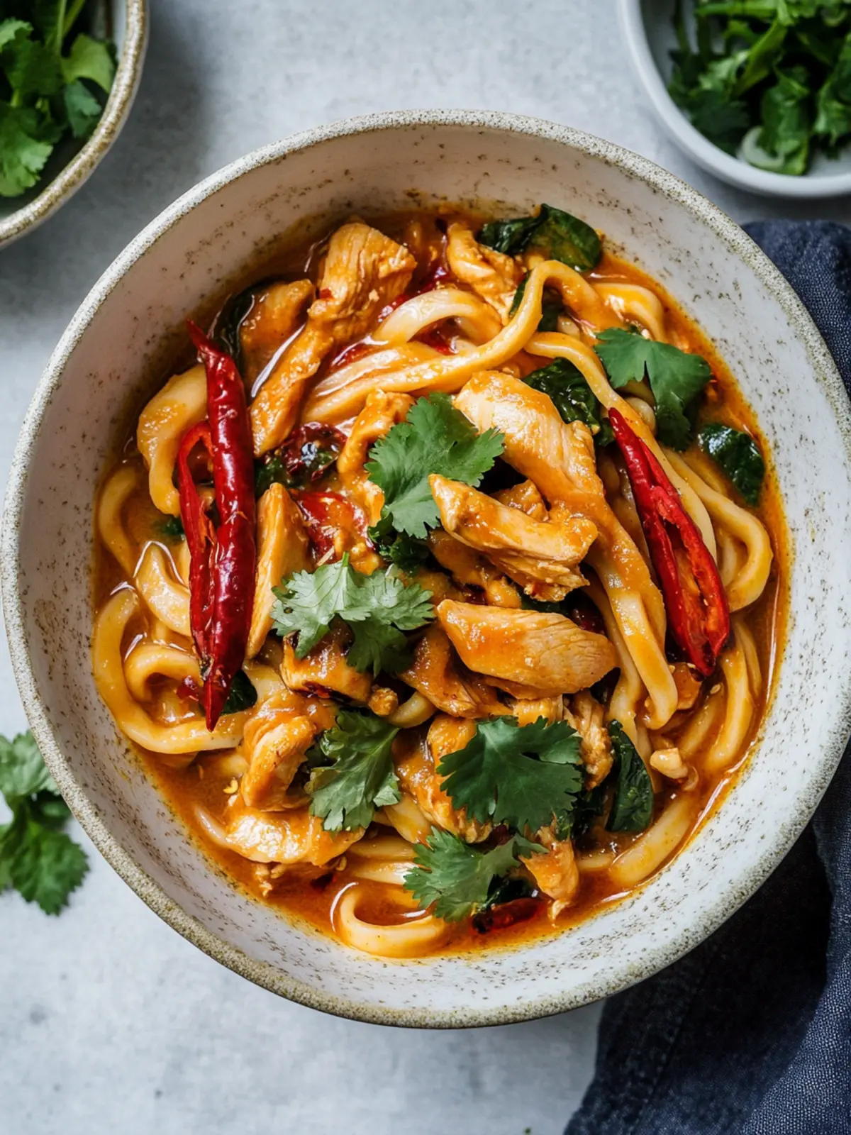 Chicken Satay Udon Noodles