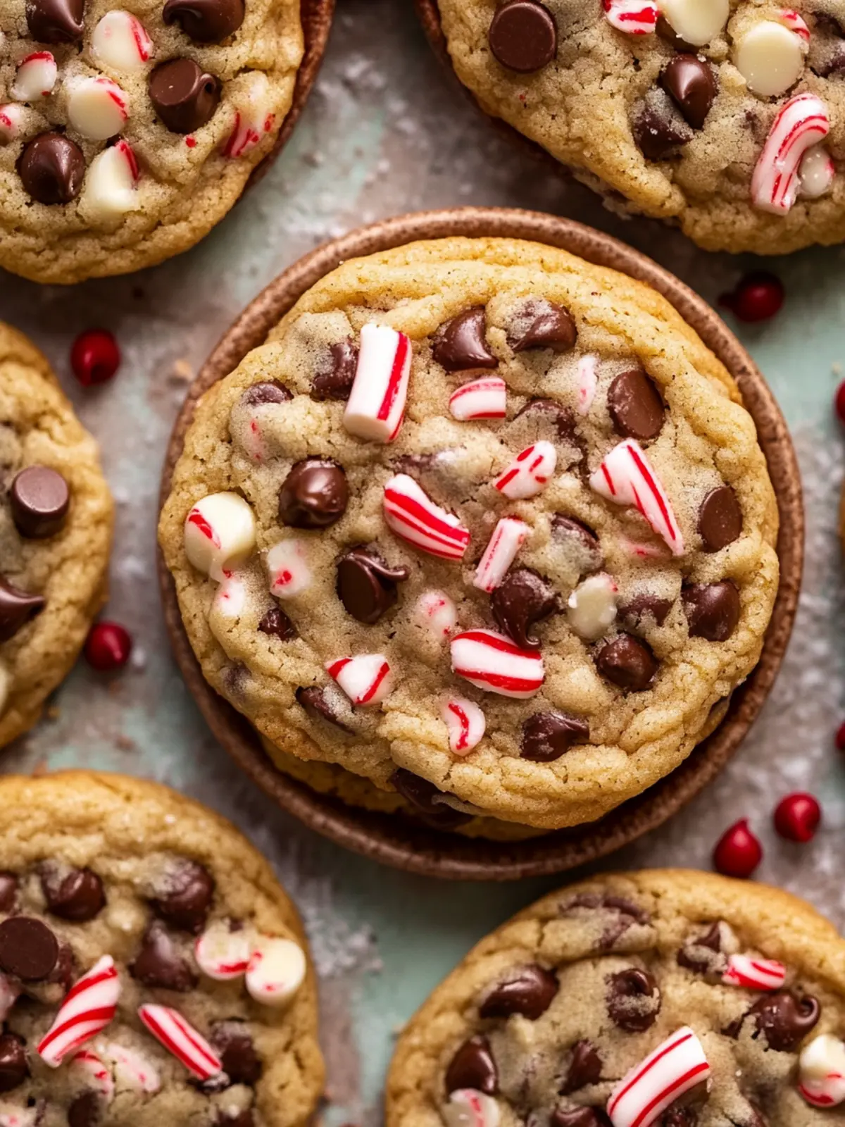 Peppermint Chocolate Chip Cookies