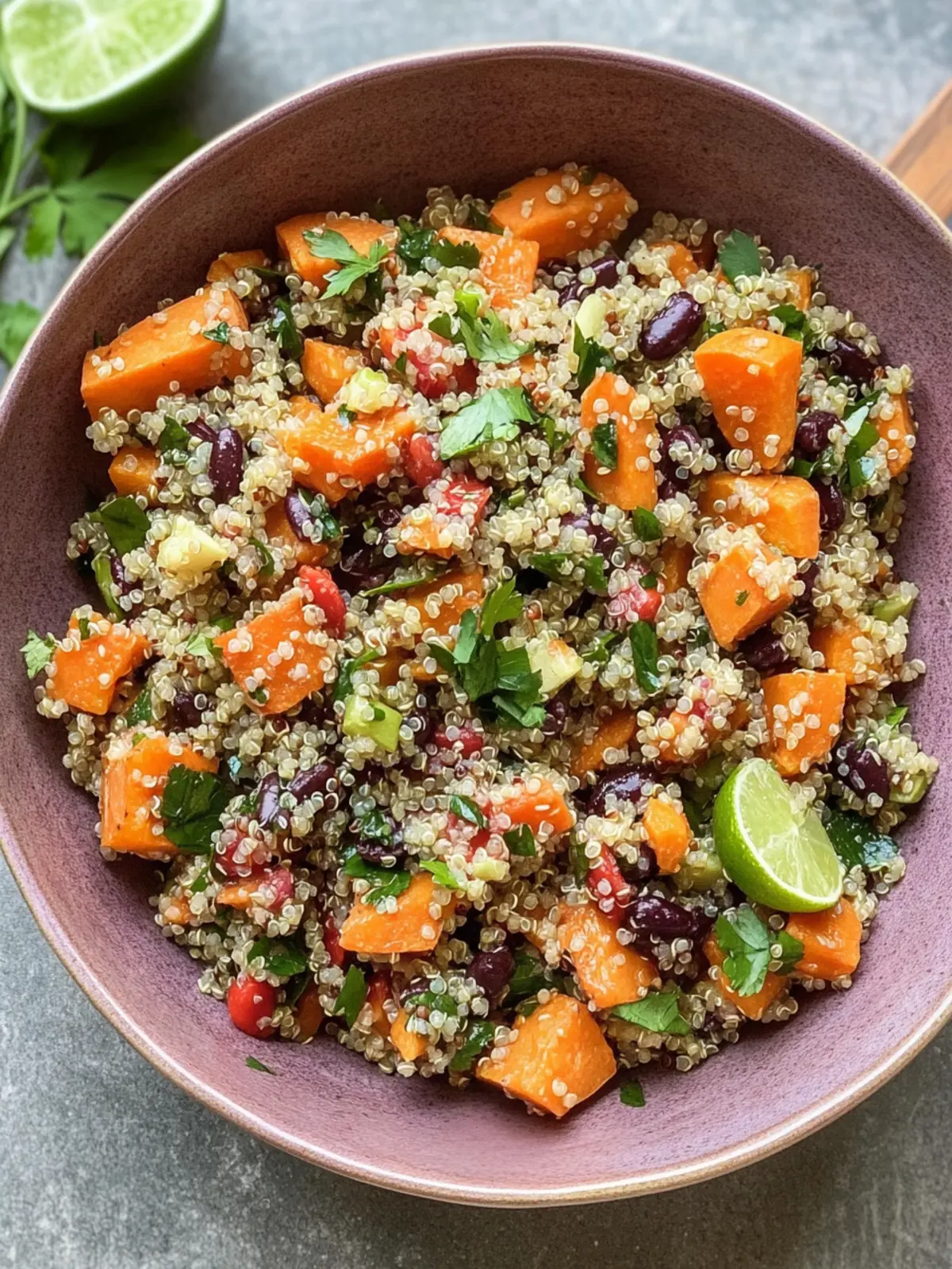 Sweet Potato Quinoa Salad with Chili Lime Vinaigrette