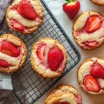 Vegane Strawberry Cheesecake Cookies