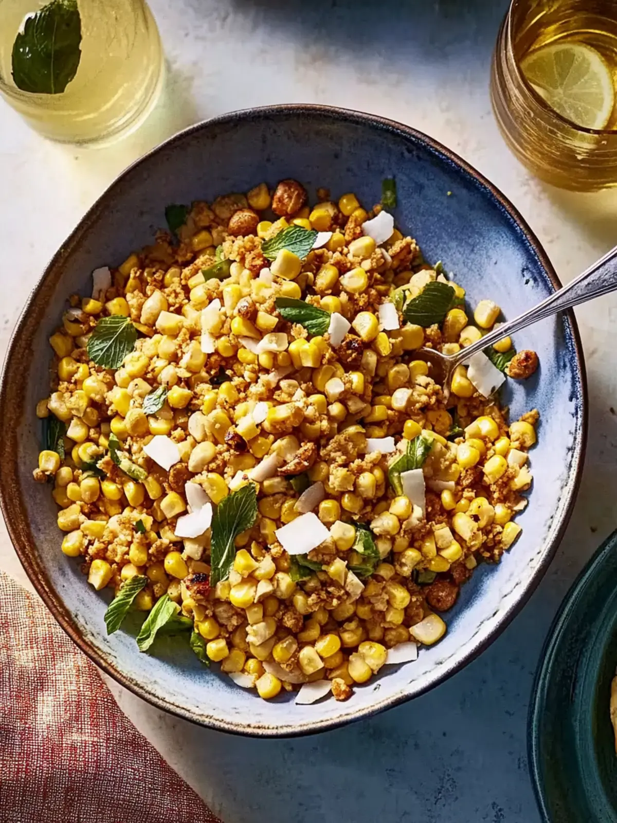 Coconut-Peanut Corn Salad