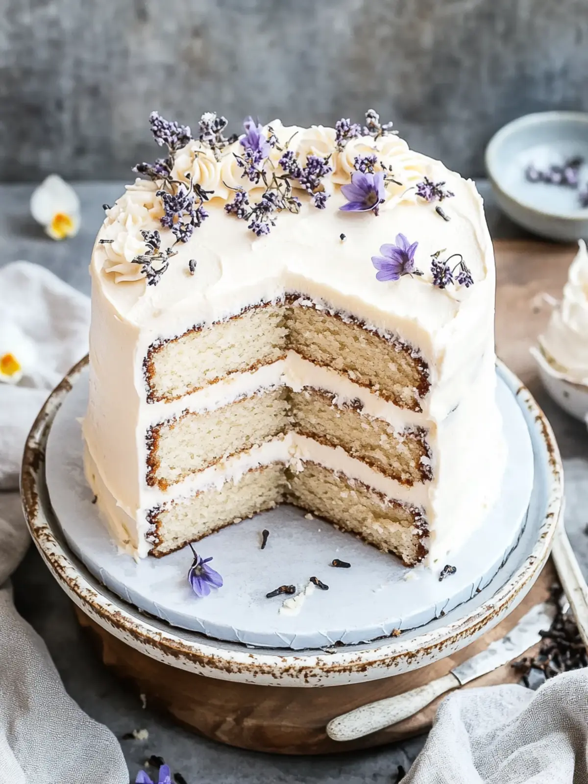 Earl Grey Cake With Vanilla Bean Buttercream