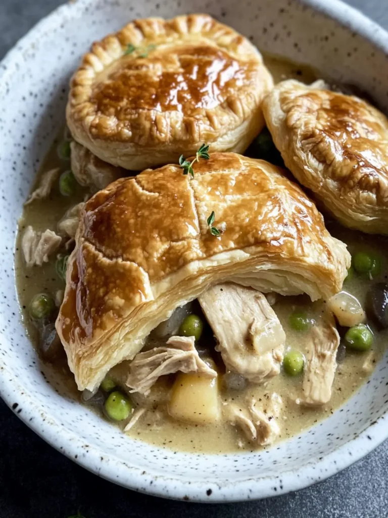 Vegan Chicken Pot Pie with Puff Pastry