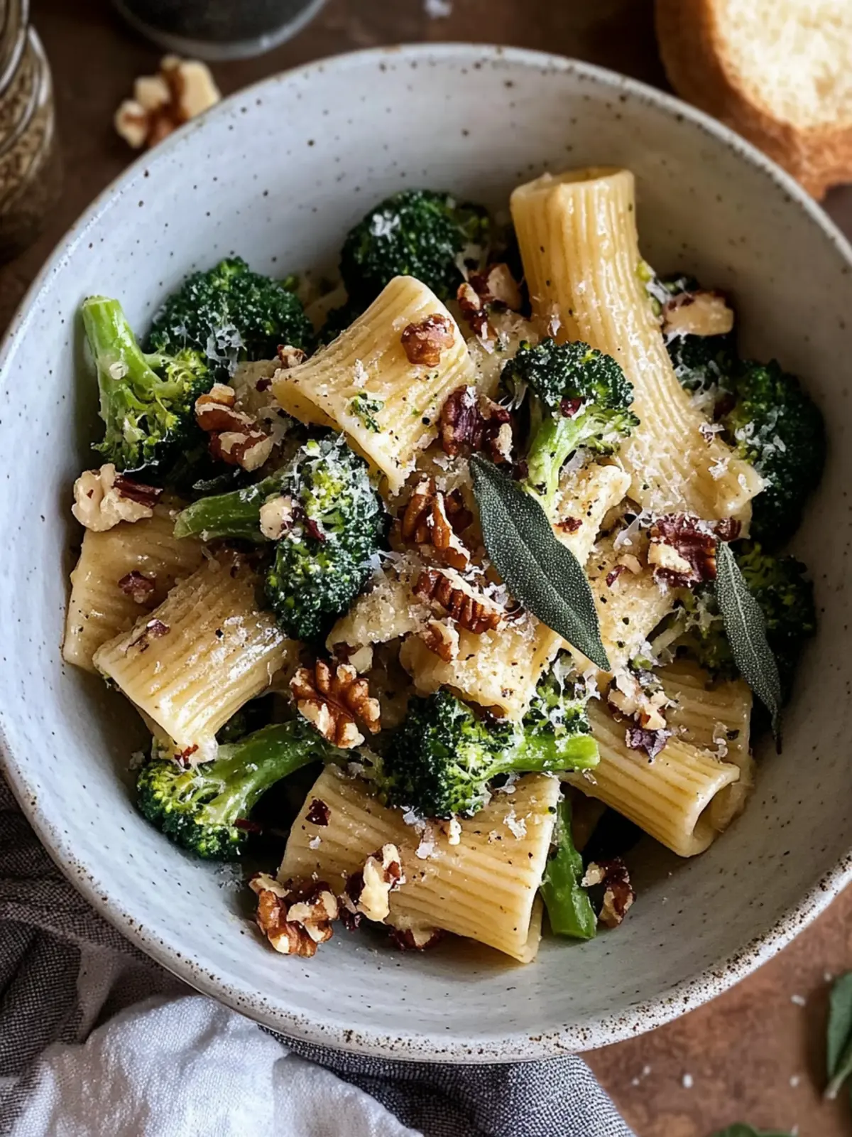 Brown Butter Broccoli, Sage, & Walnut Pasta