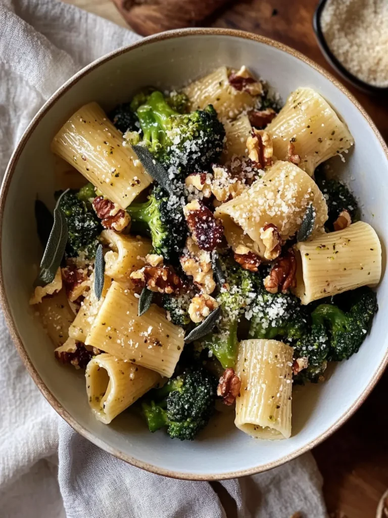 Brown Butter Broccoli, Sage, & Walnut Pasta