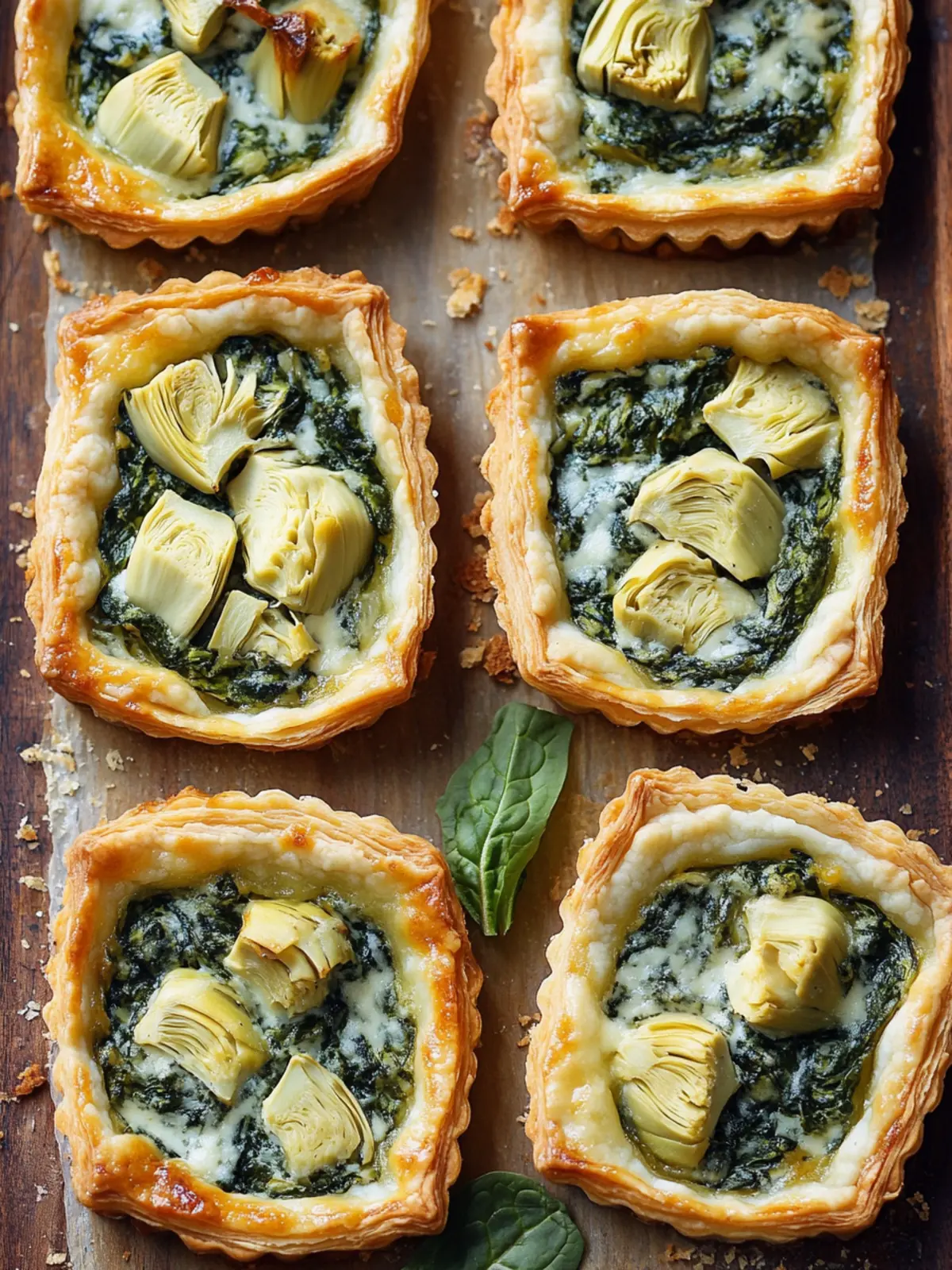 Spinach Artichoke Tarts