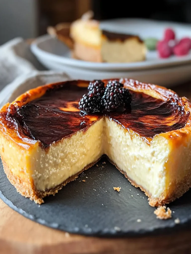 5-Ingredient Burnt Basque Cheesecake