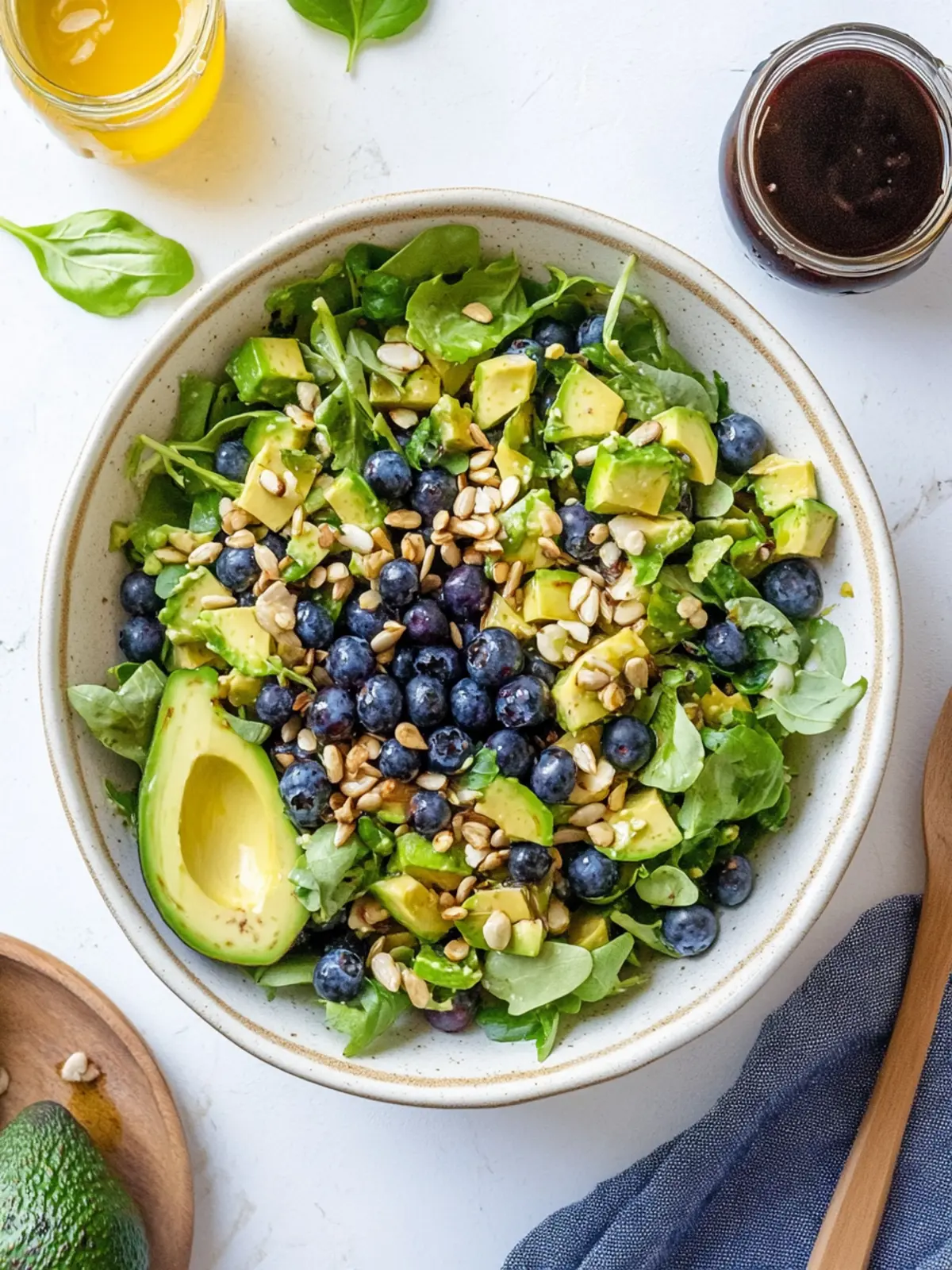 Blueberry Avocado Sunflower Seed Chopped Salad