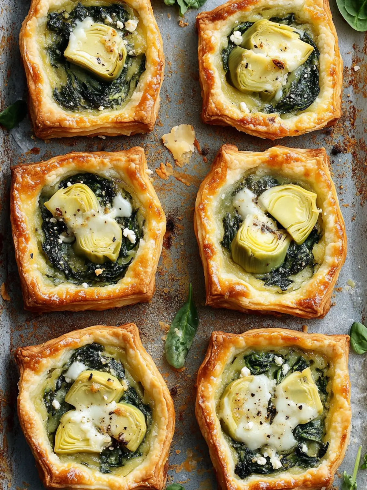 Spinach Artichoke Tarts