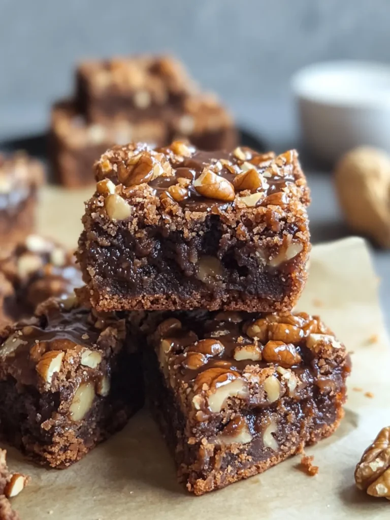 Ginger Toffee Walnut Blondies