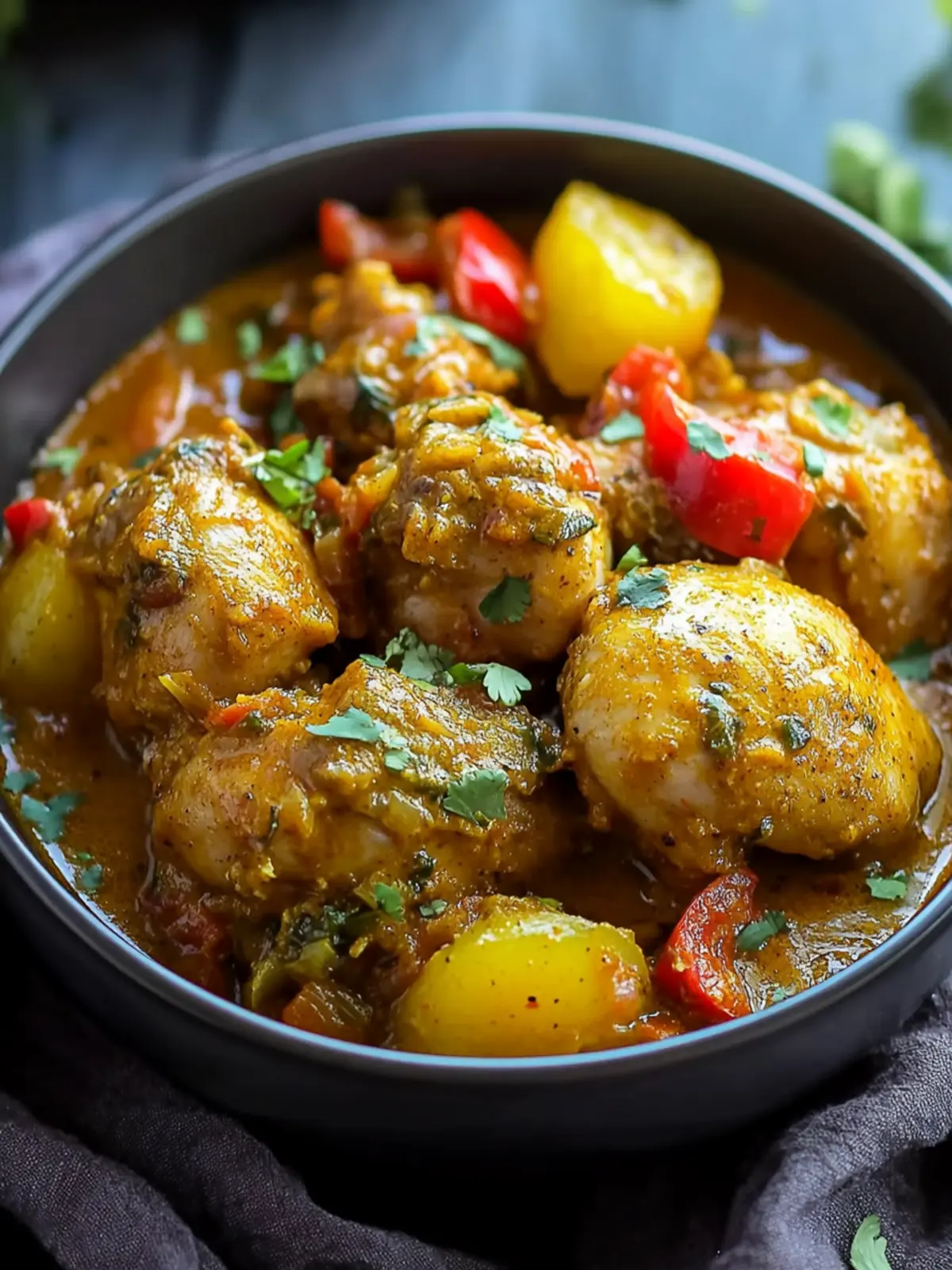 Authentic Jamaican Curry Chicken