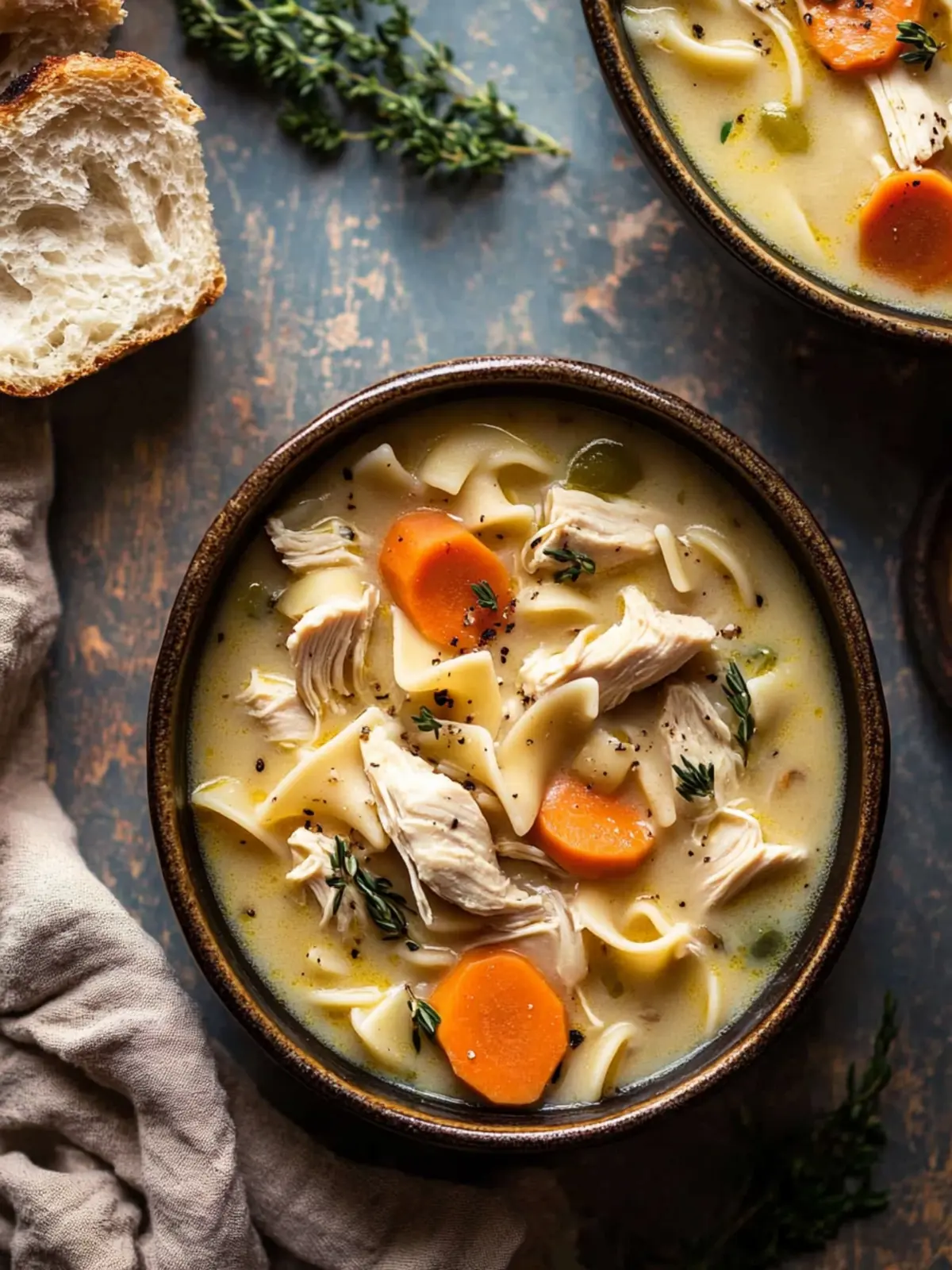 Creamy Homestyle Chicken Noodle Soup