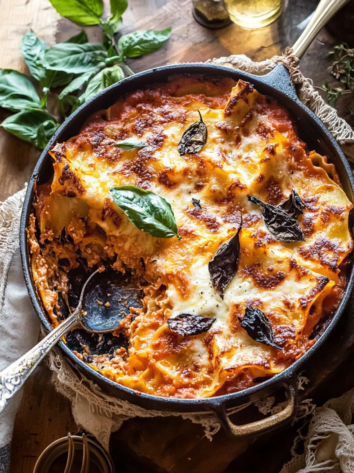 Dutch Oven Lasagna