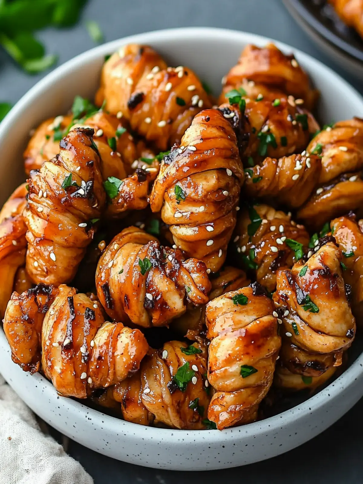 Ginger Miso Tofu Knots