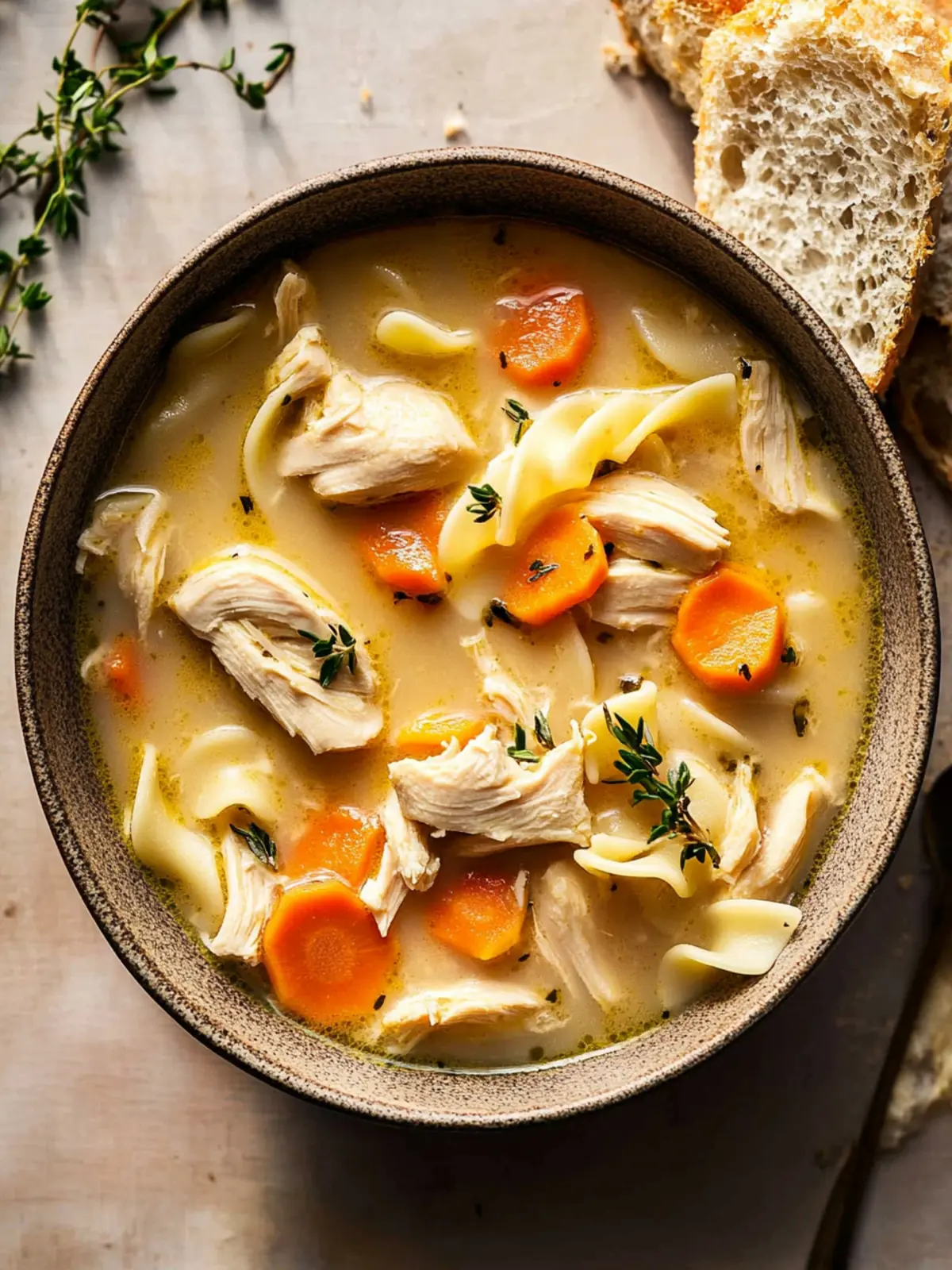 Creamy Homestyle Chicken Noodle Soup