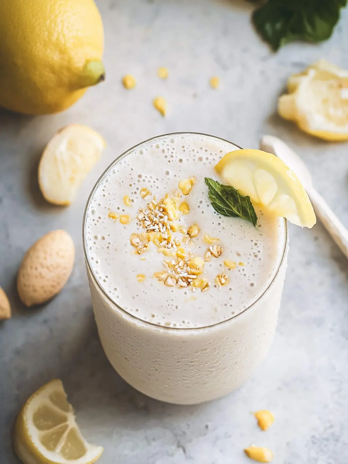 Lemon Smoothie with Almond Milk