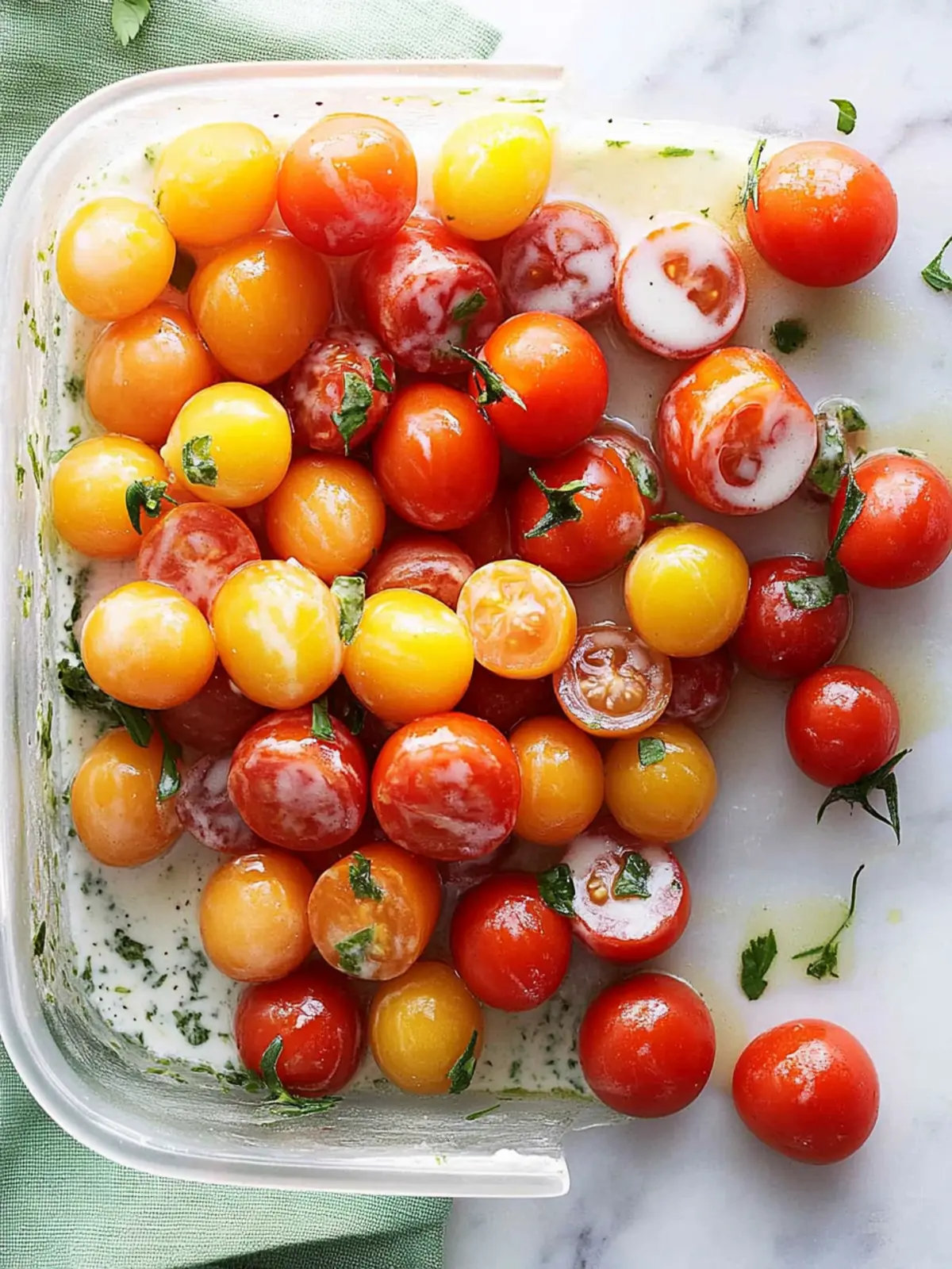 Tomatoes with Buttermilk Vinaigrette