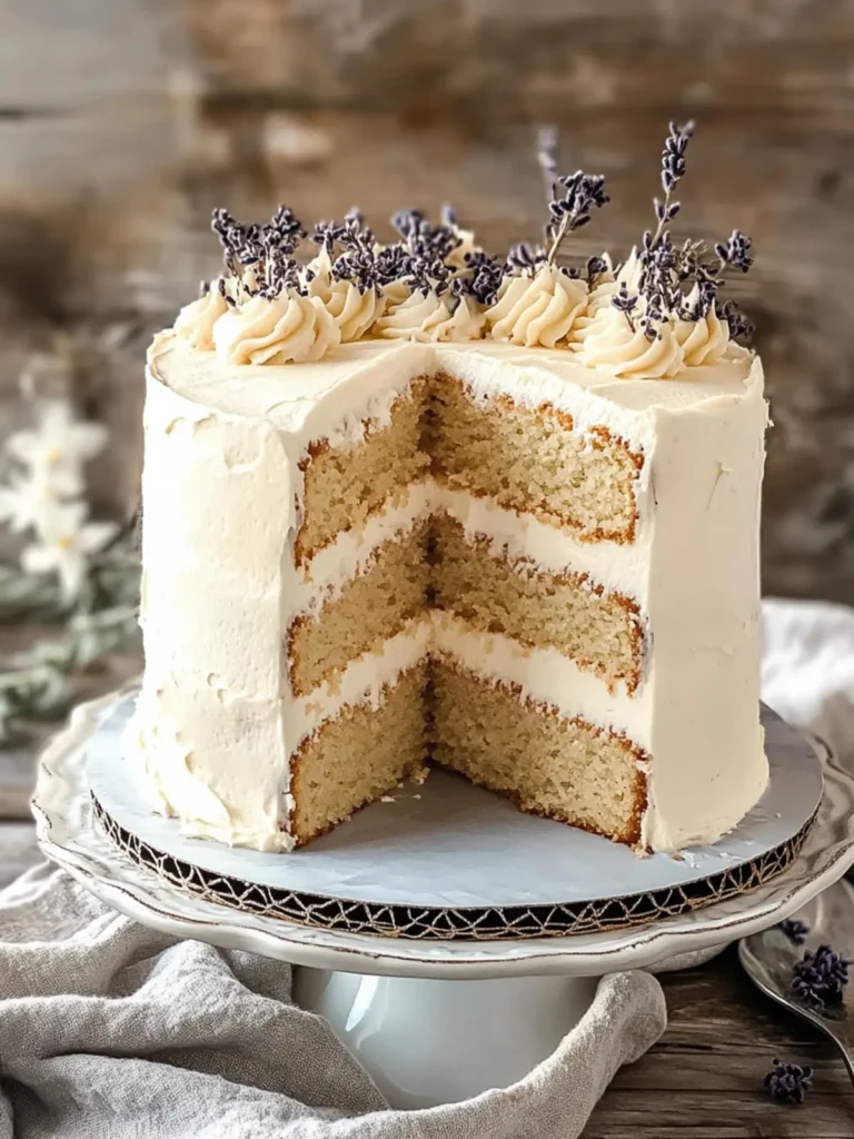 Earl Grey Cake With Vanilla Bean Buttercream