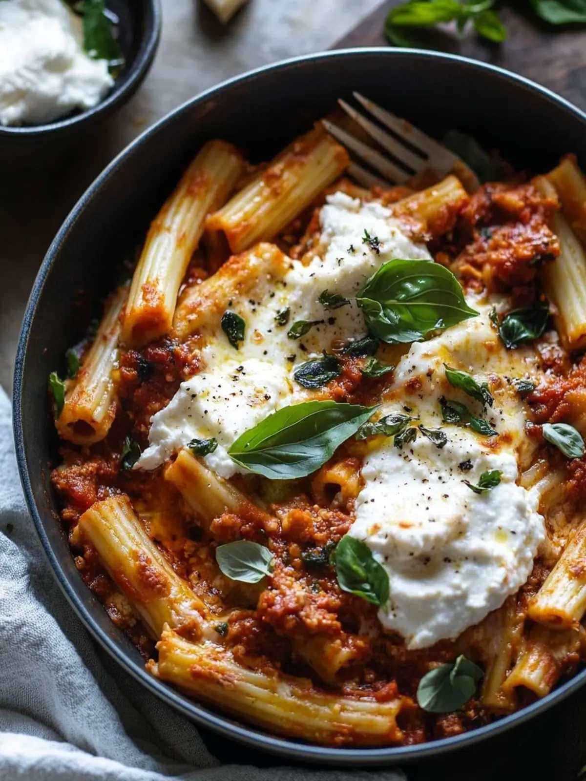 Burrata Baked Ziti