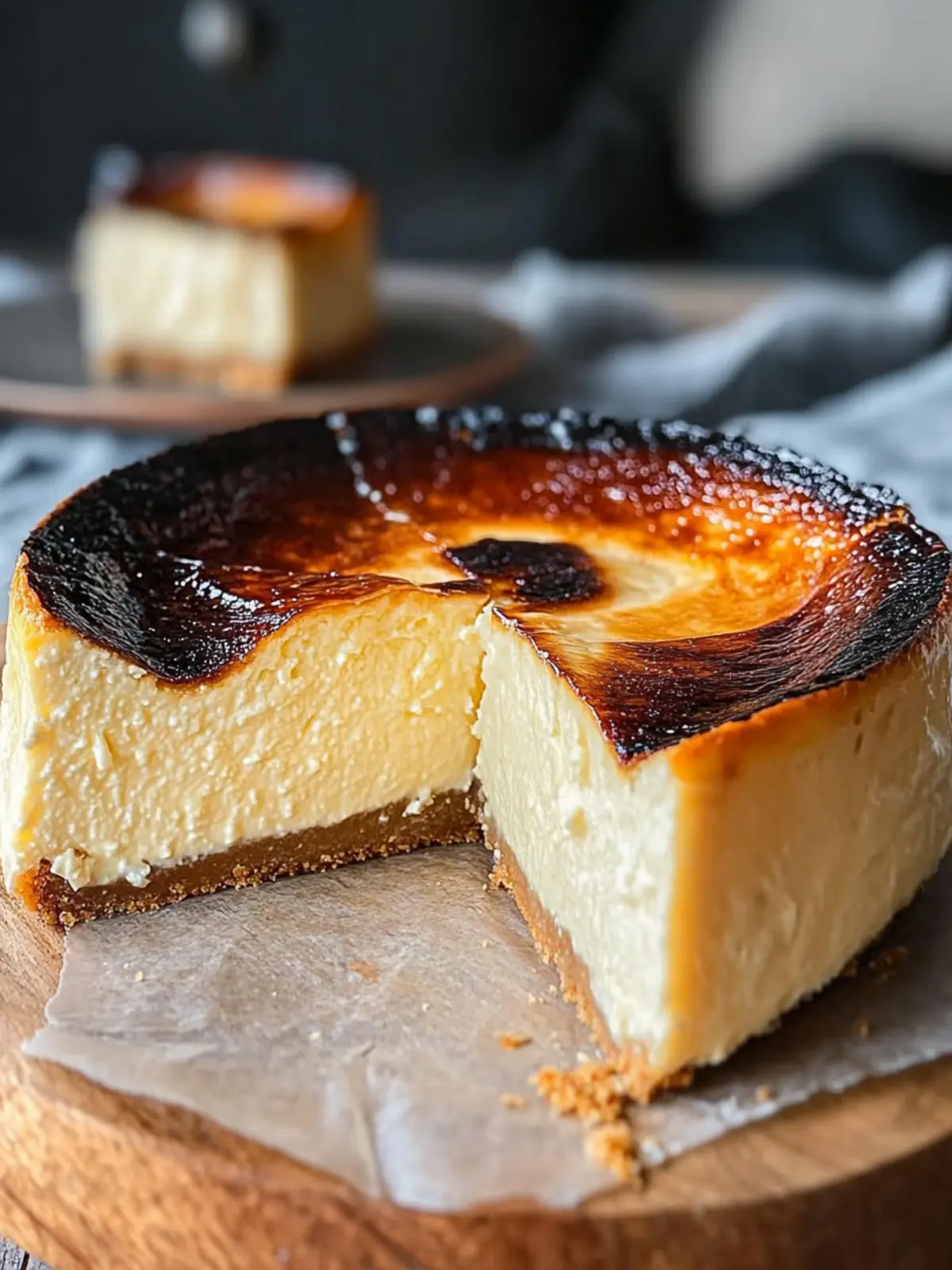 5-Ingredient Burnt Basque Cheesecake