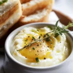 Coddled Eggs with Mashed Potatoes
