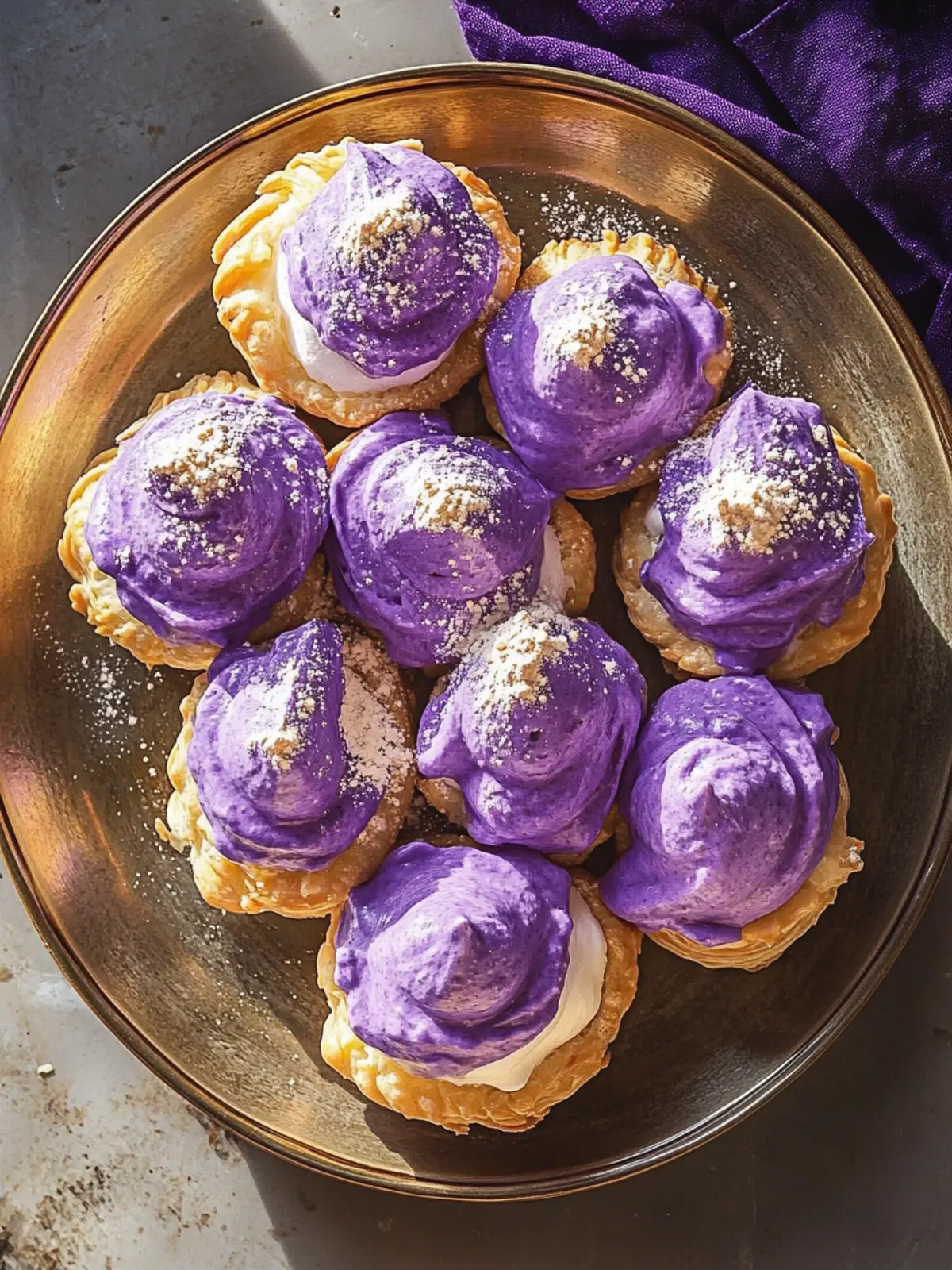 Ube Cream Puffs