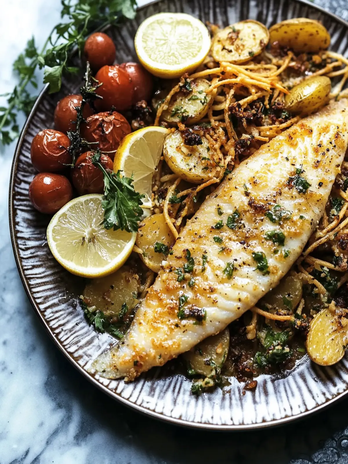 Sole Meunière with Shoestring Potatoes