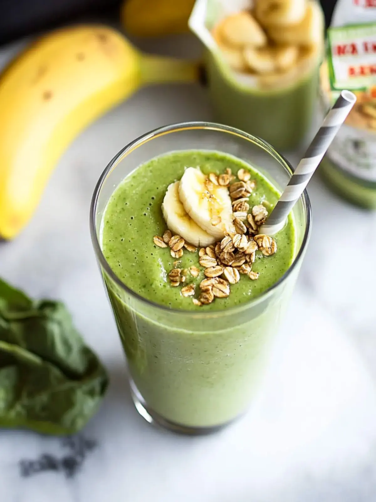 Ginger Banana Green Smoothie