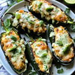 Stuffed Poblano Peppers with Cilantro Lime Crema