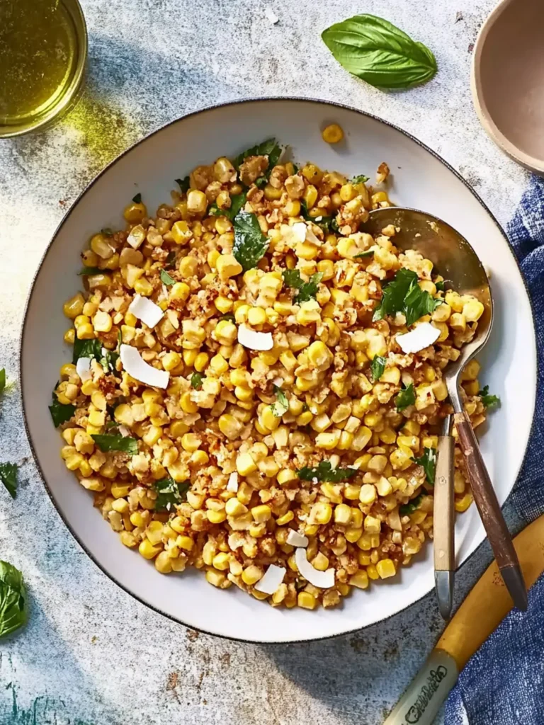 Coconut-Peanut Corn Salad