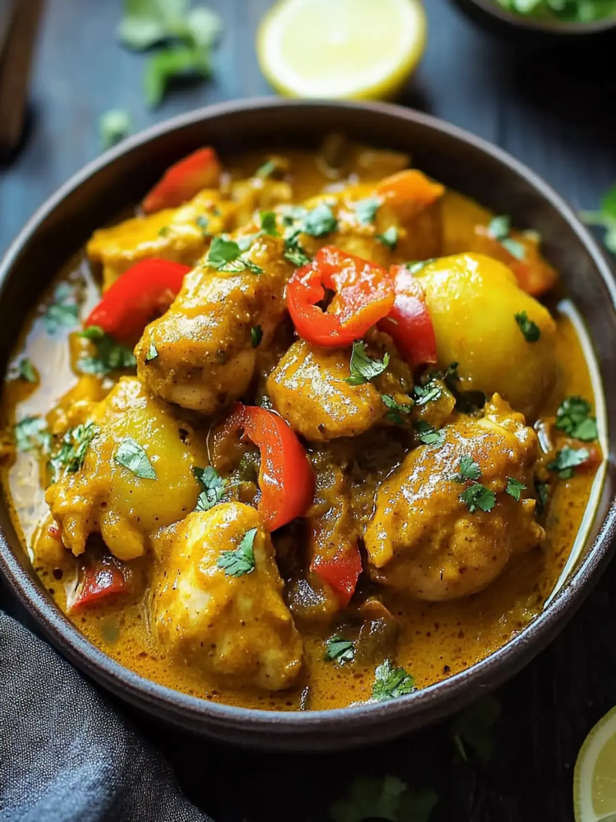 Authentic Jamaican Curry Chicken