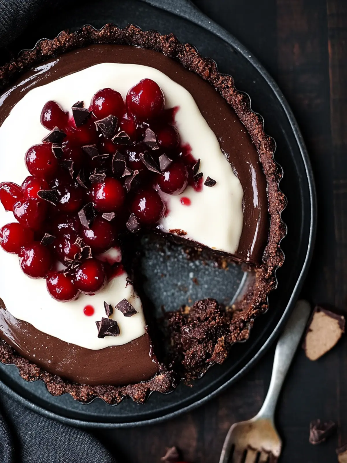 Black Forest Chocolate Mousse Tart