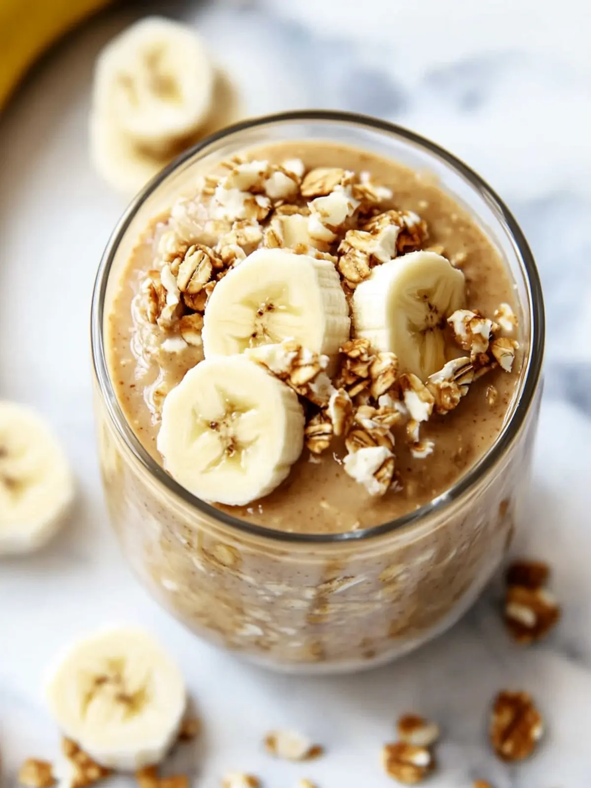 Peanut Butter Banana Overnight Oats