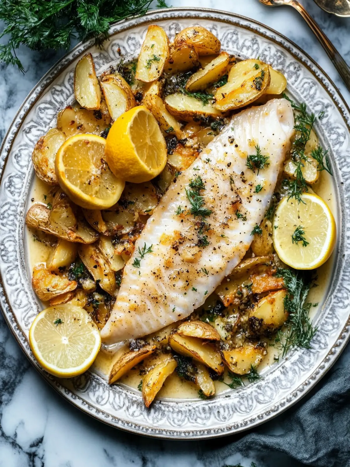 Sole Meunière with Shoestring Potatoes