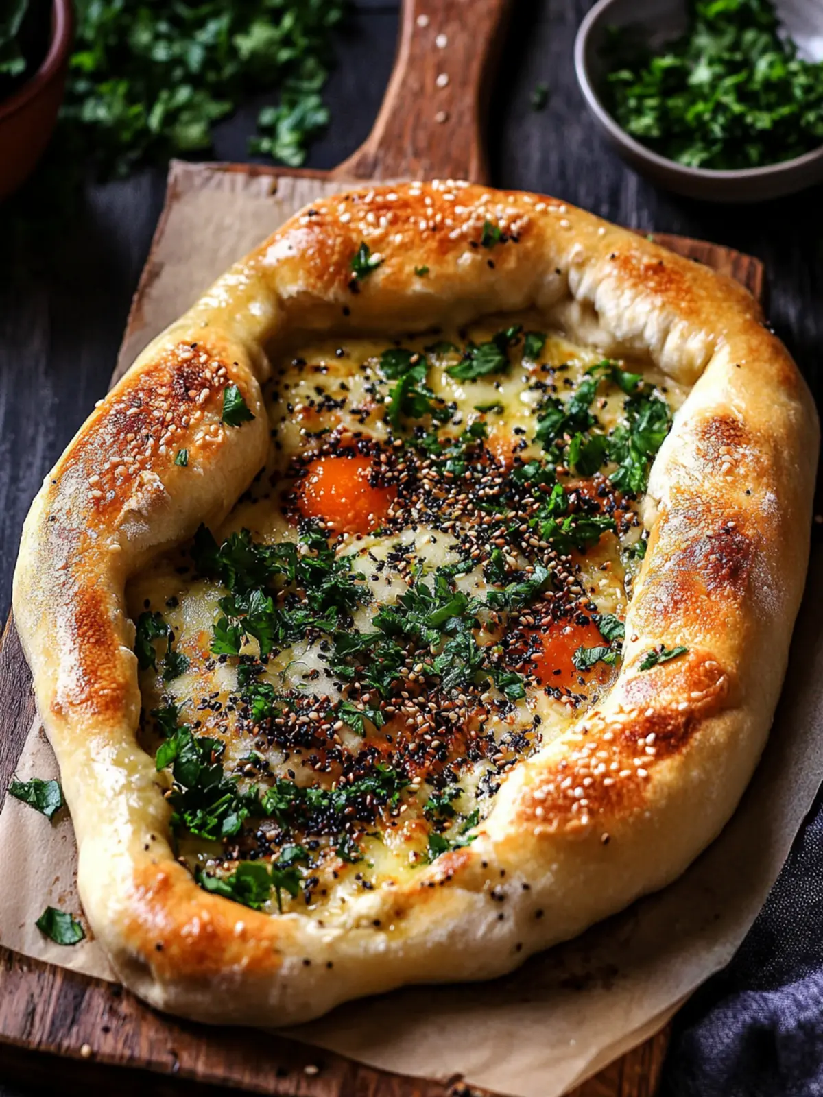 Sesame Gouda Khachapuri
