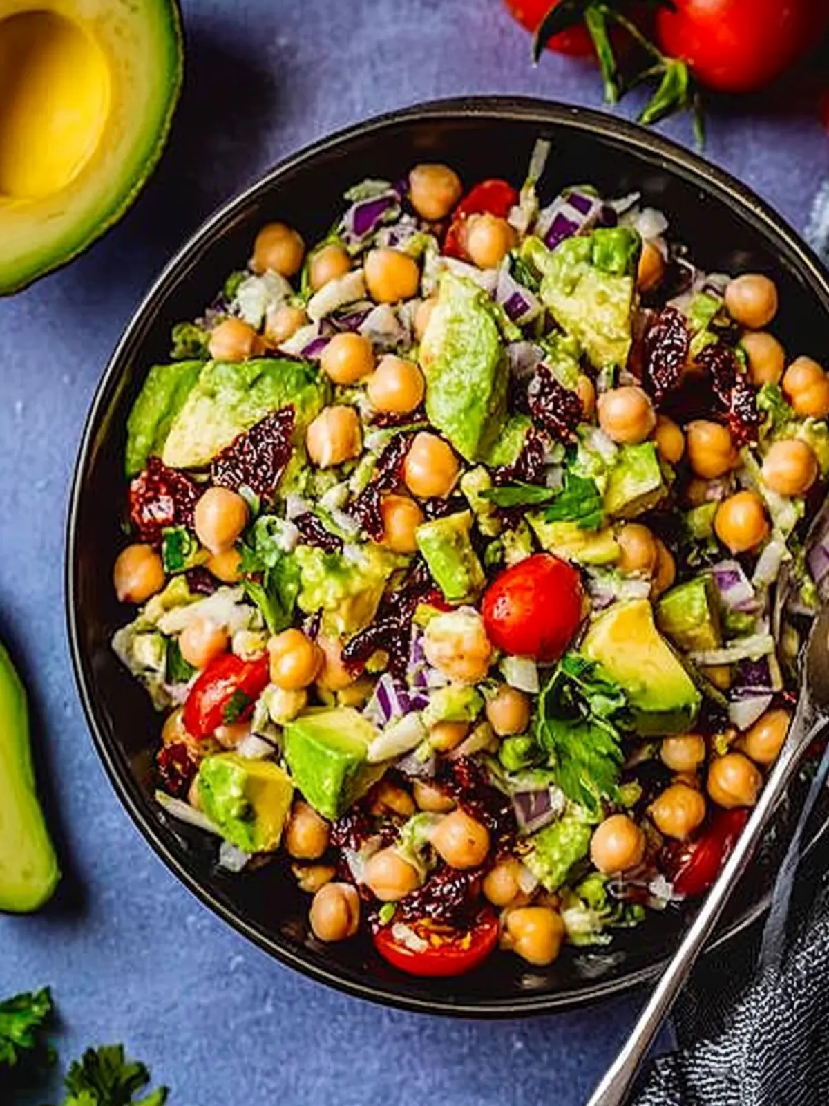 Chickpea, Avocado and Sun-Dried Tomato Salad
