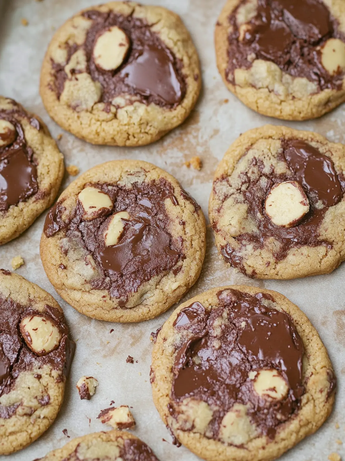 Brown Butter Chocolate Chunk Crinkle Cookies