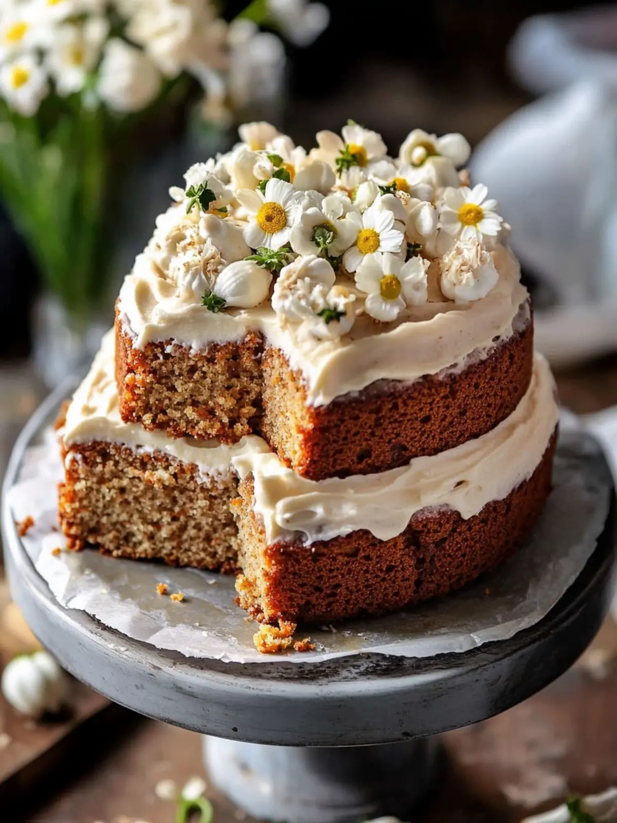 Banana Bread Carrot Cake with Vanilla Cream Cheese Frosting