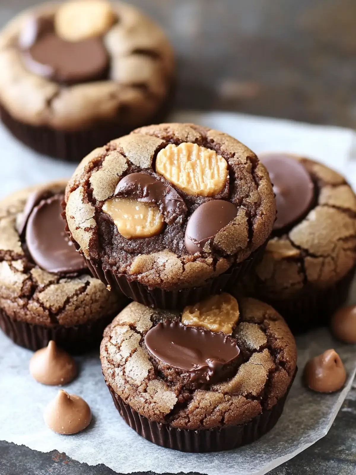Chocolate Peanut Butter Cup Cookies