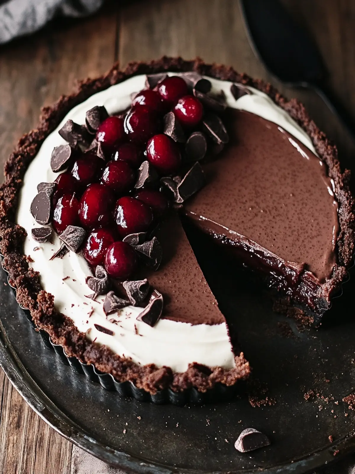 Black Forest Chocolate Mousse Tart