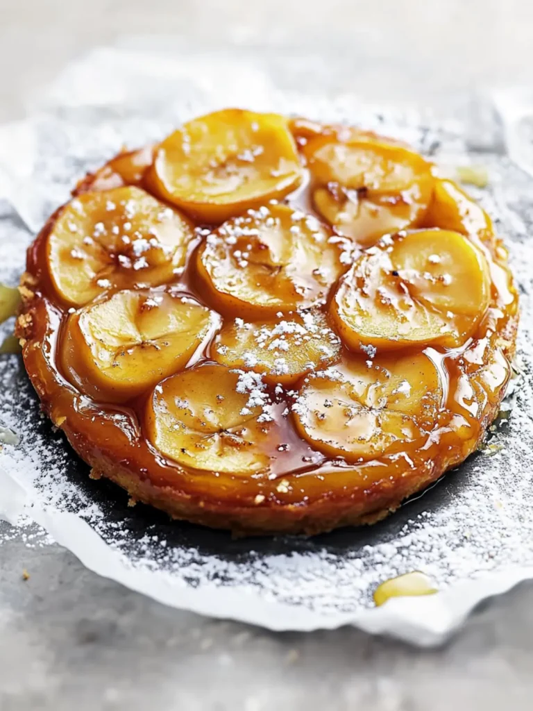 salted honey and apple tarte tatin