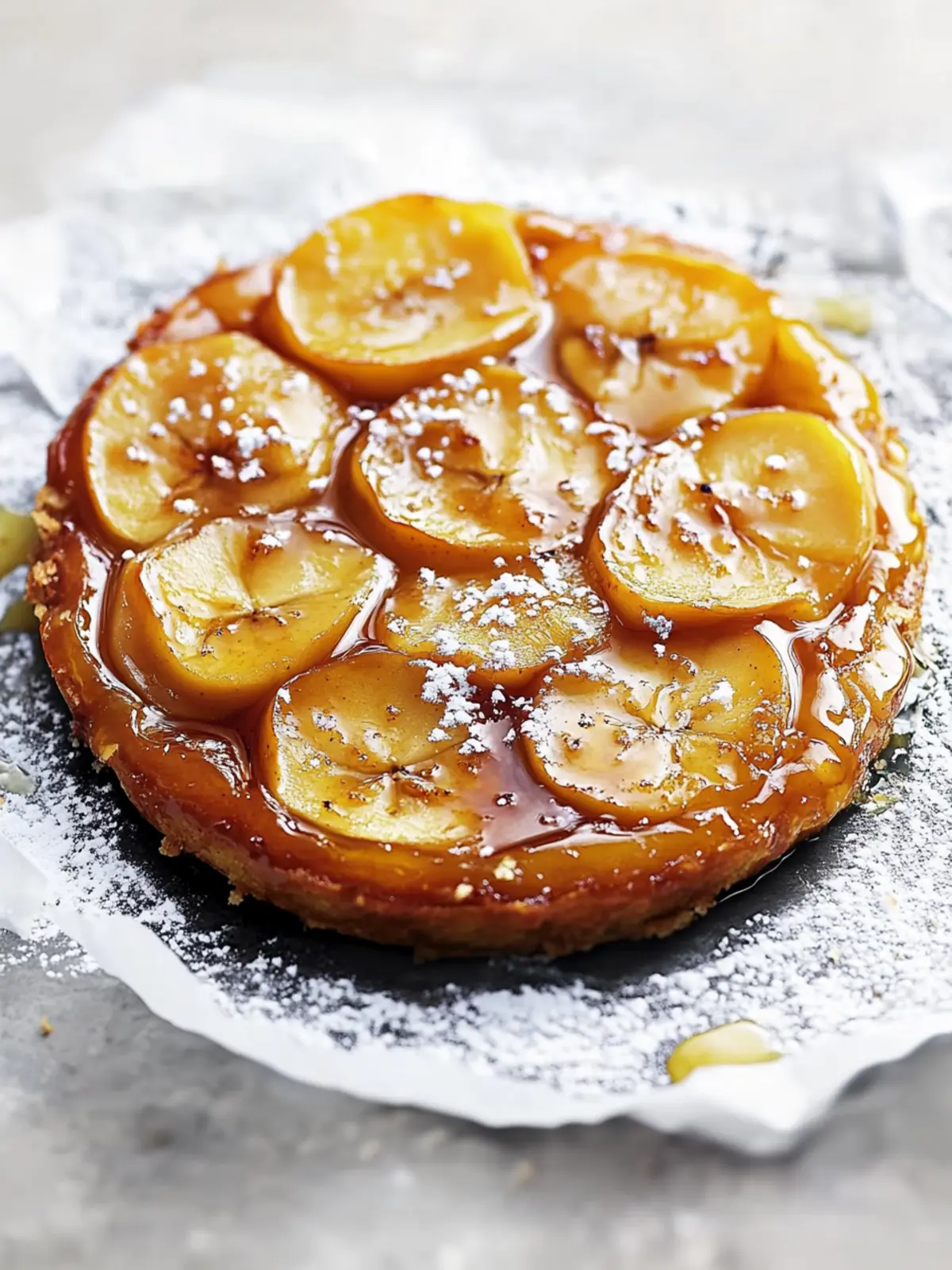 salted honey and apple tarte tatin