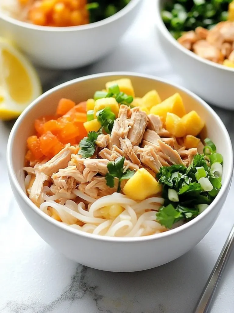 Hawaiian Chicken Noodle Bowls
