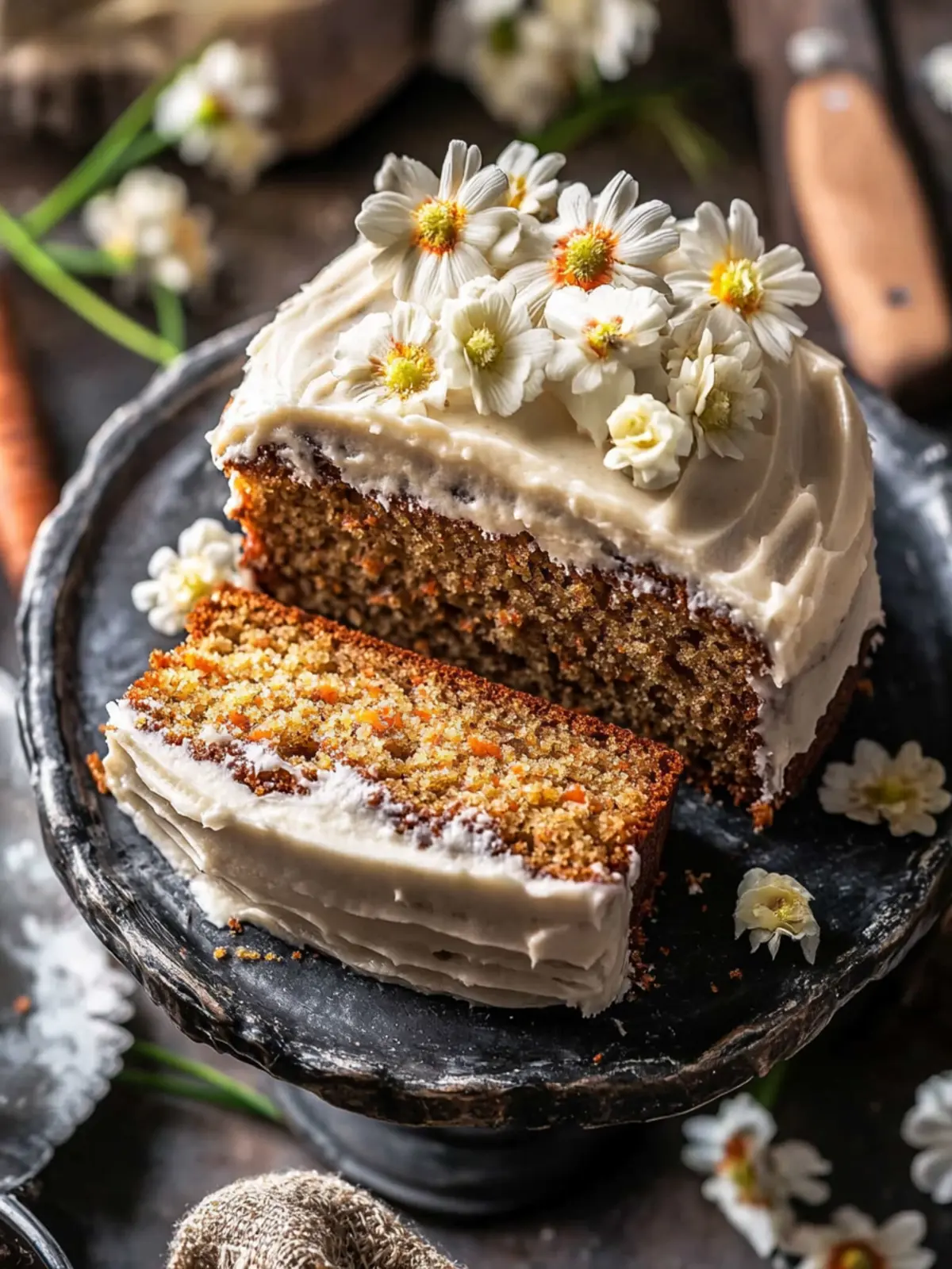 Banana Bread Carrot Cake with Vanilla Cream Cheese Frosting