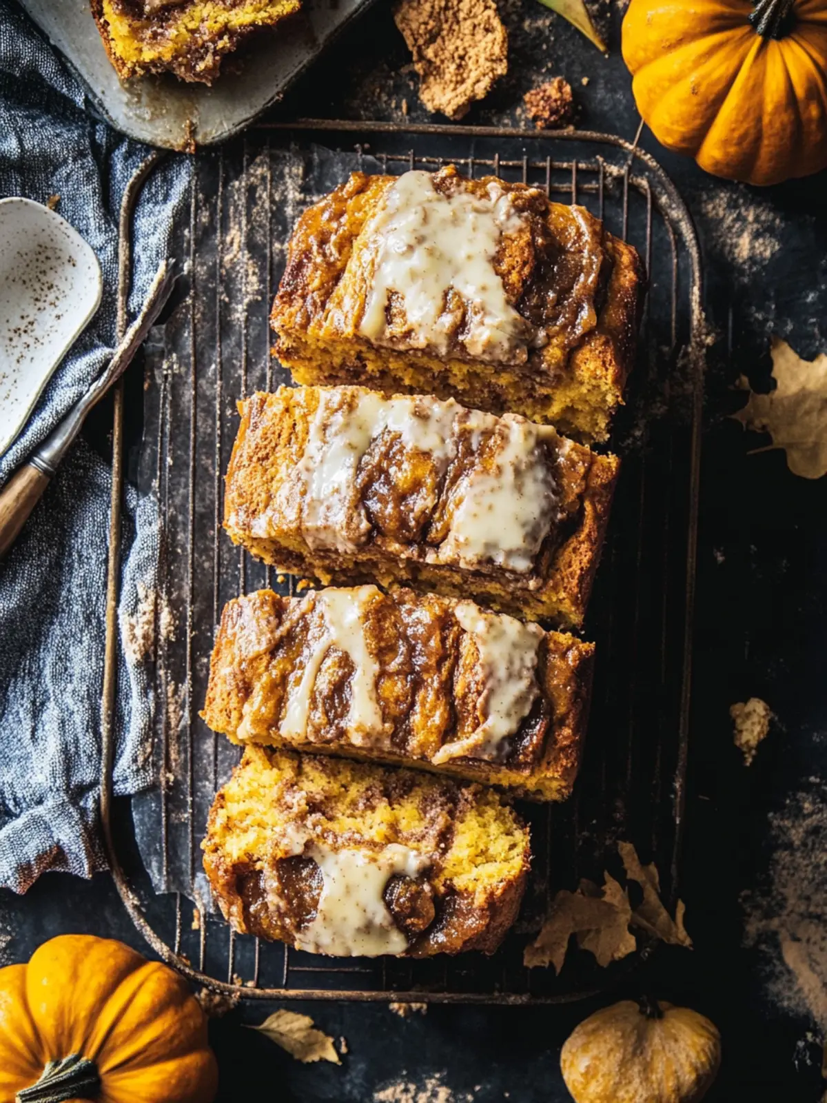 Pumpkin Butter Cinnamon Roll Bread
